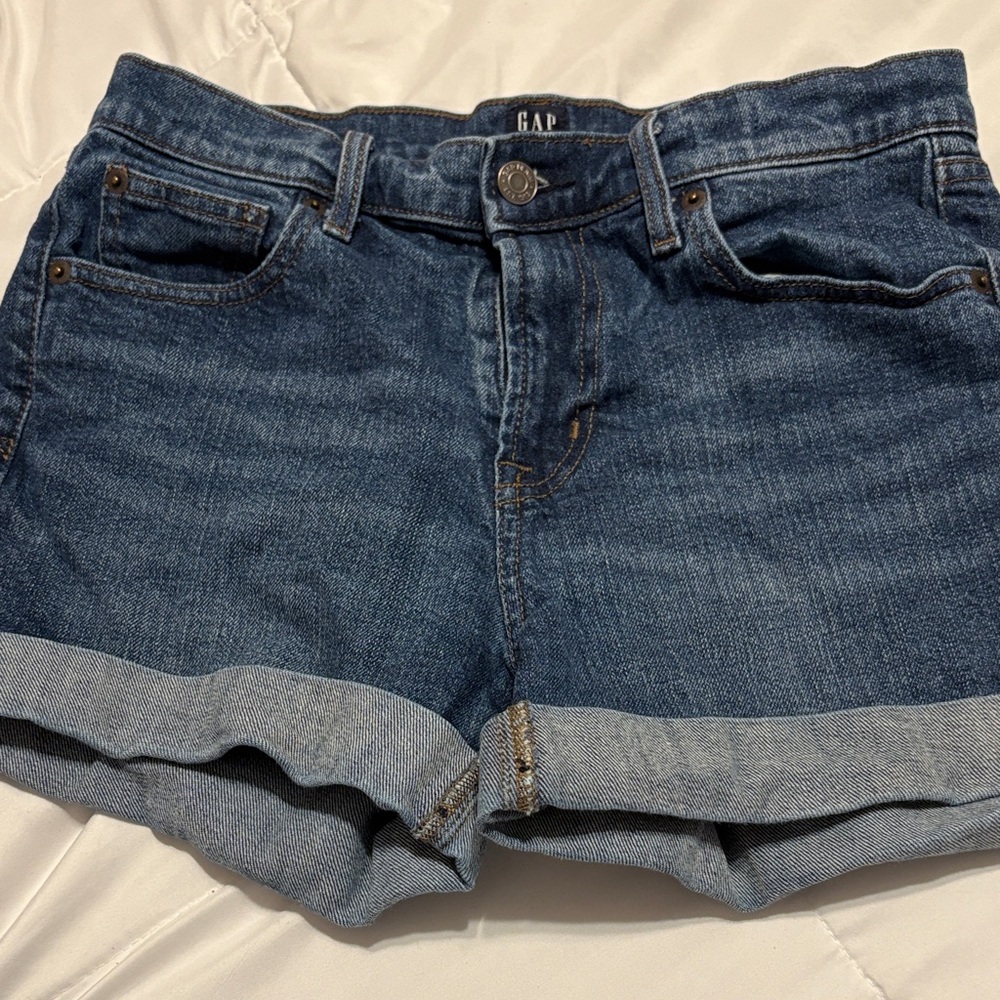 GAP Women's Dark Blue Jean Shorts
